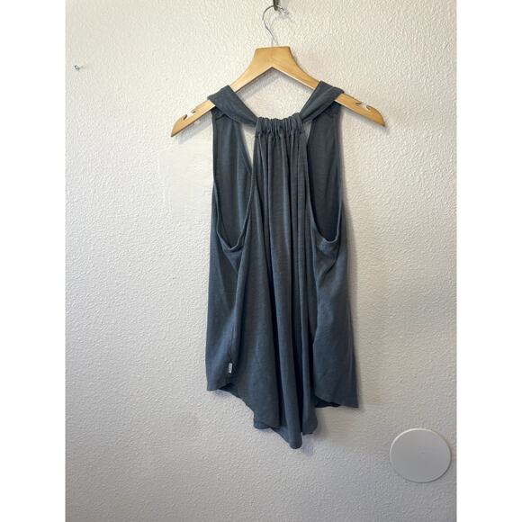 Eddie Bauer Womens Draped Racerback Olive Green V Neck Outdoor Tank Top Large - Picture 5 of 8